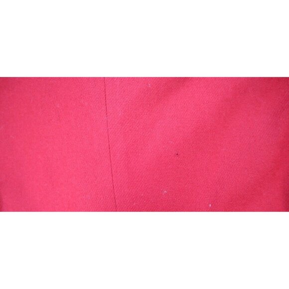 Mark Alexander Vintage Skirt Suit Size 12P Red Pleated Midi - Picture 12 of 16